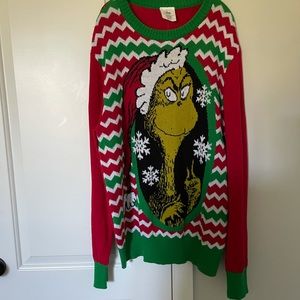 Men’s Grinch Sweater Size Large